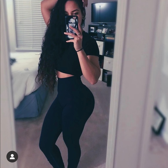 SZ SM Alphalete Revival Leggings in Dark Blue - Picture 5 of 5